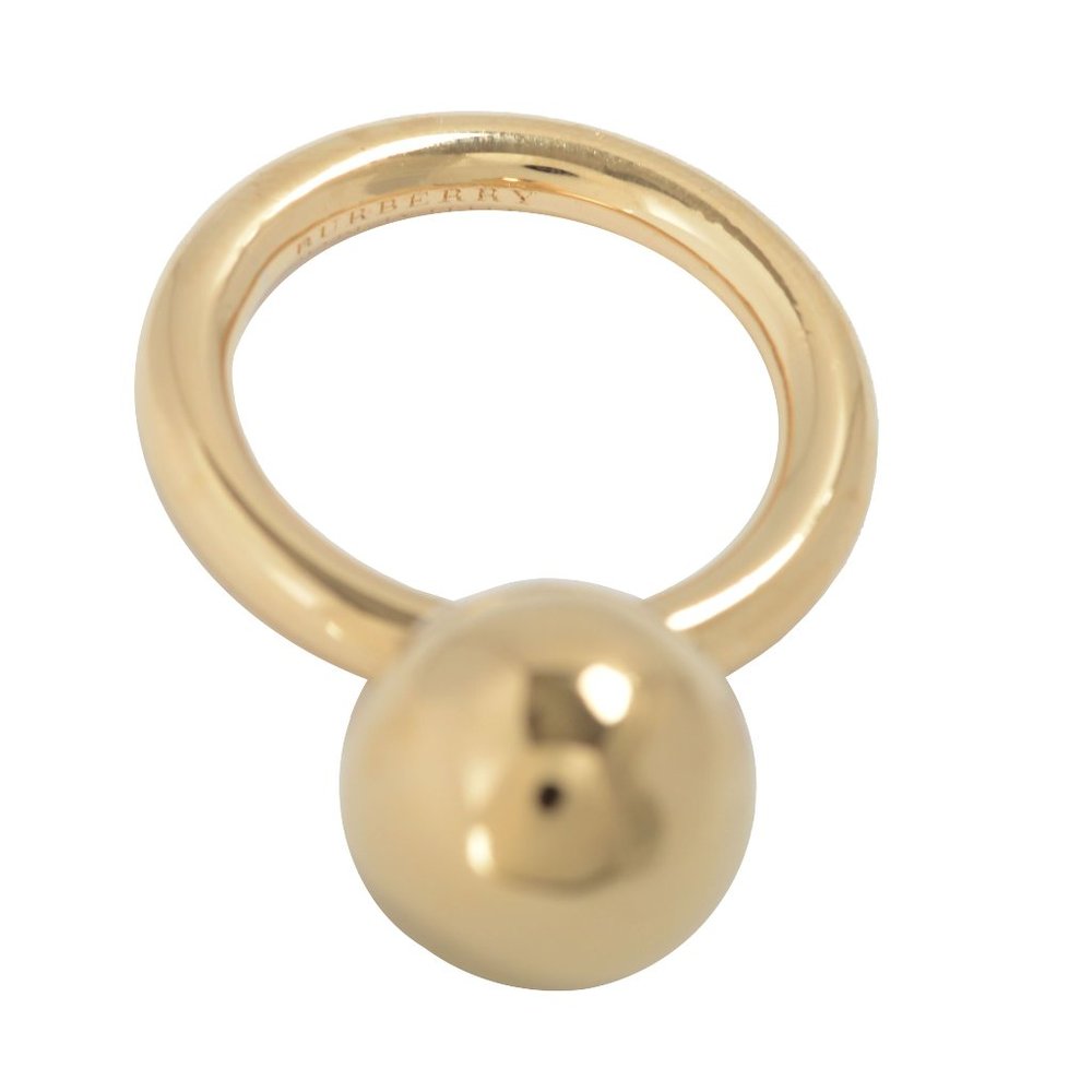 Burberry Women's Light Gold Tone Ring Pendant